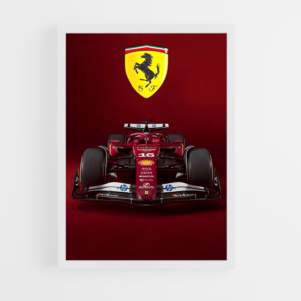 Poster Ferrari en Vitesse – affiche Voitures de Formule 1 (vue 3)